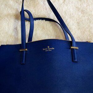 Kate spade navy blue tote bag